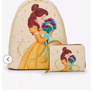 Loungefly NWT Disney Beauty And The Beast Belle
Bouquet Mini Backpack w/wallet